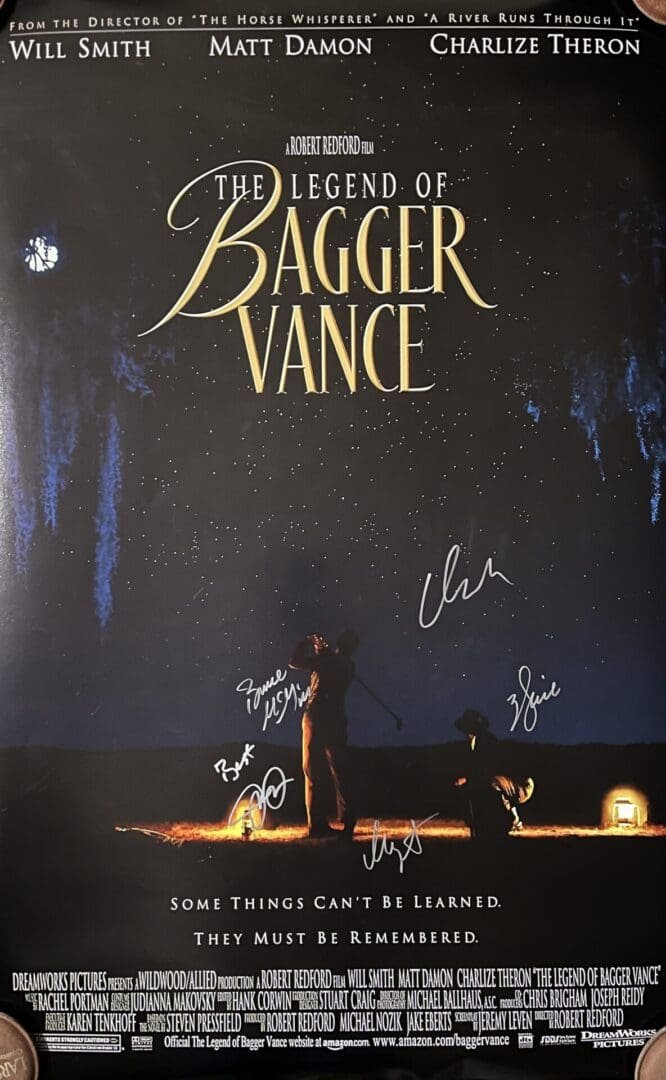 Movie poster for "The Legend of Bagger Vance".