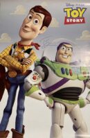 Toy Story poster with Woody and Buzz.