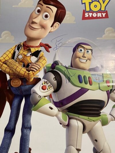 Toy Story poster with Woody and Buzz.