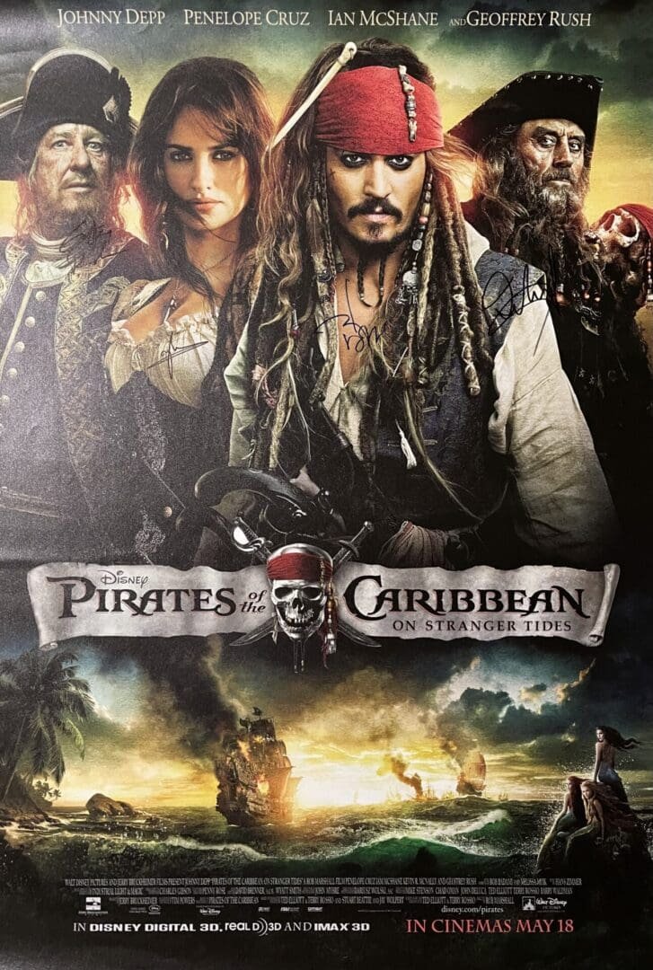 Pirates of the Caribbean movie poster.
