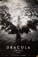 Dracula Untold movie poster with autographs.