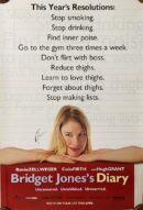 Bridget Jones's Diary movie poster with resolutions.
