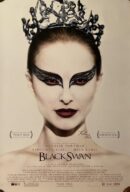 Black Swan movie poster with dramatic makeup.