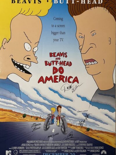 Animated movie poster with two cartoon characters.