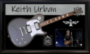 Guitar collage featuring Keith Urban signature.