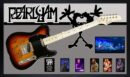 Guitar and band photos collage with logo.