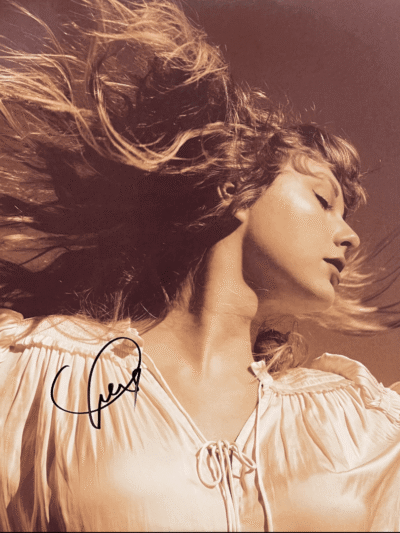 Woman with flowing hair in sepia tone.