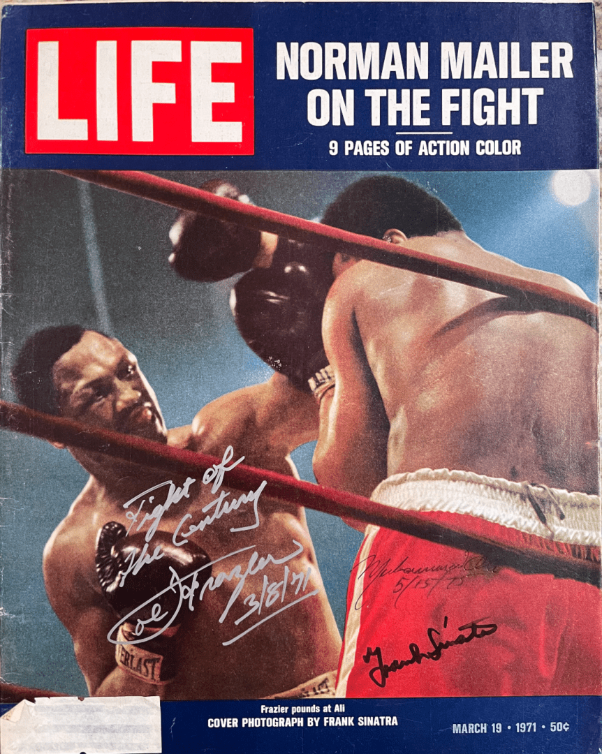Boxing match on Life magazine cover