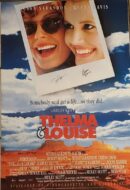 Thelma & Louise movie poster with smiling faces