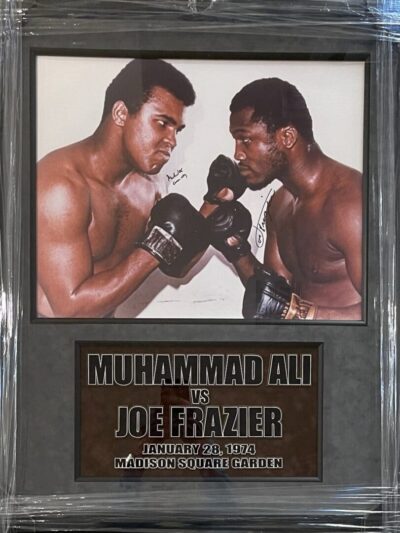 Boxers facing off before a match.