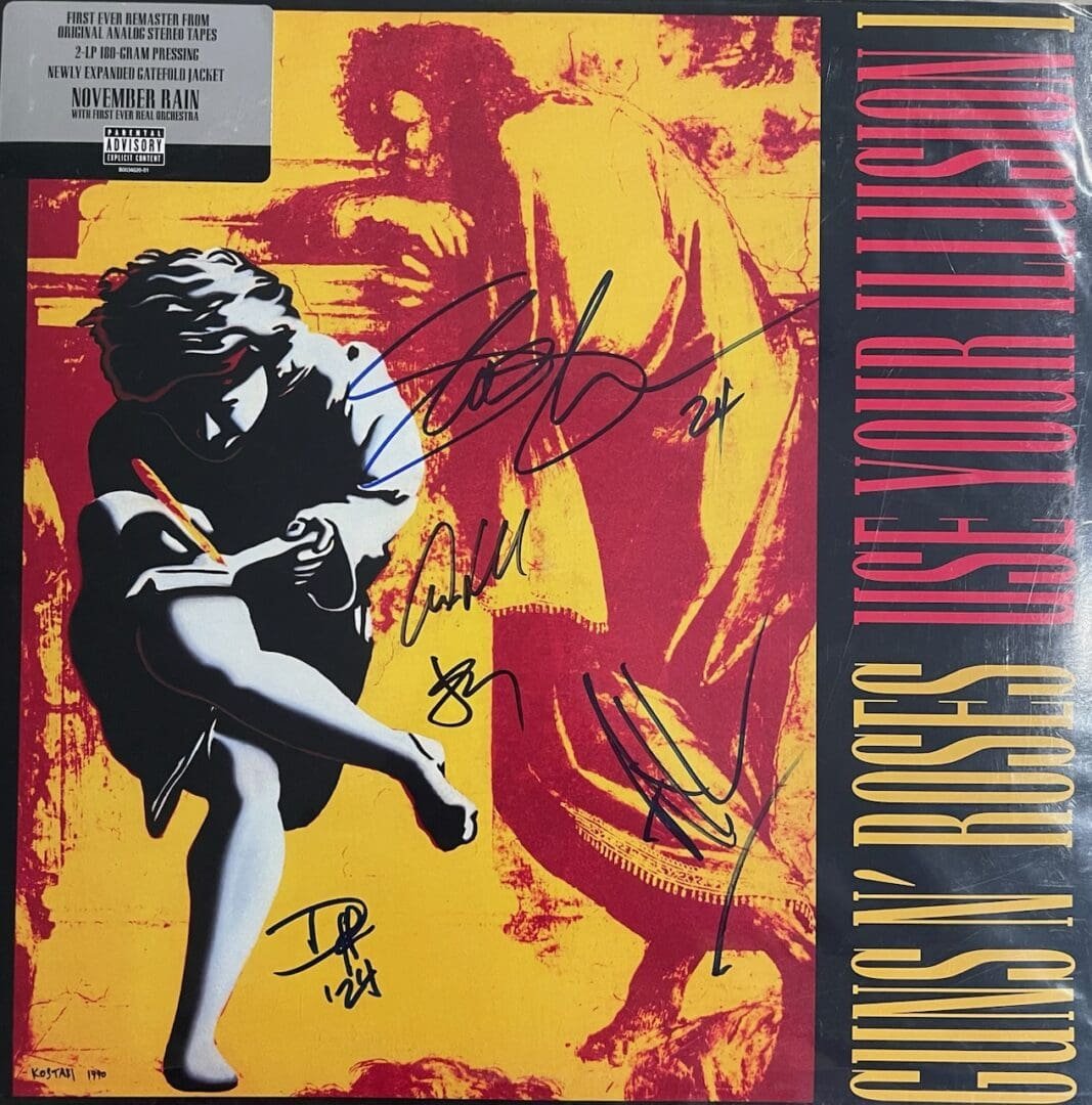 "Guns N' Roses" Band Autographed Album - Use Your Illusion I