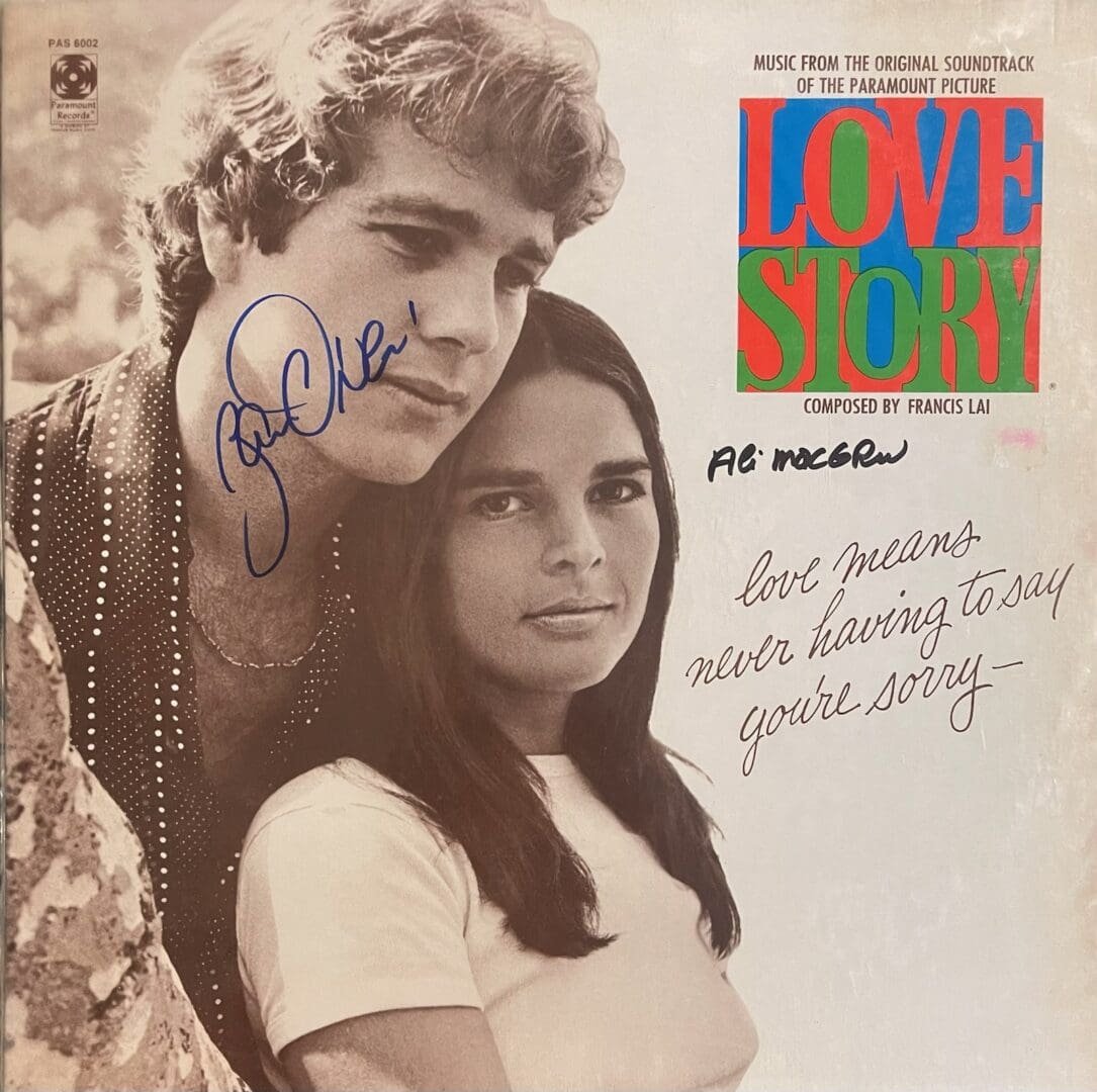 "Love Story" Autographed Soundtrack