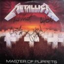 "Metallica" Band Autographed Album - Master of Puppets