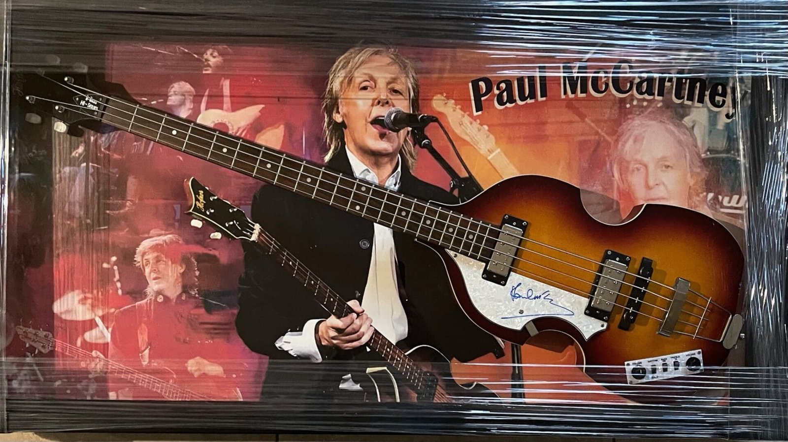 Musician performing with guitar
