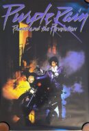 Musician on motorcycle in smoky setting.
