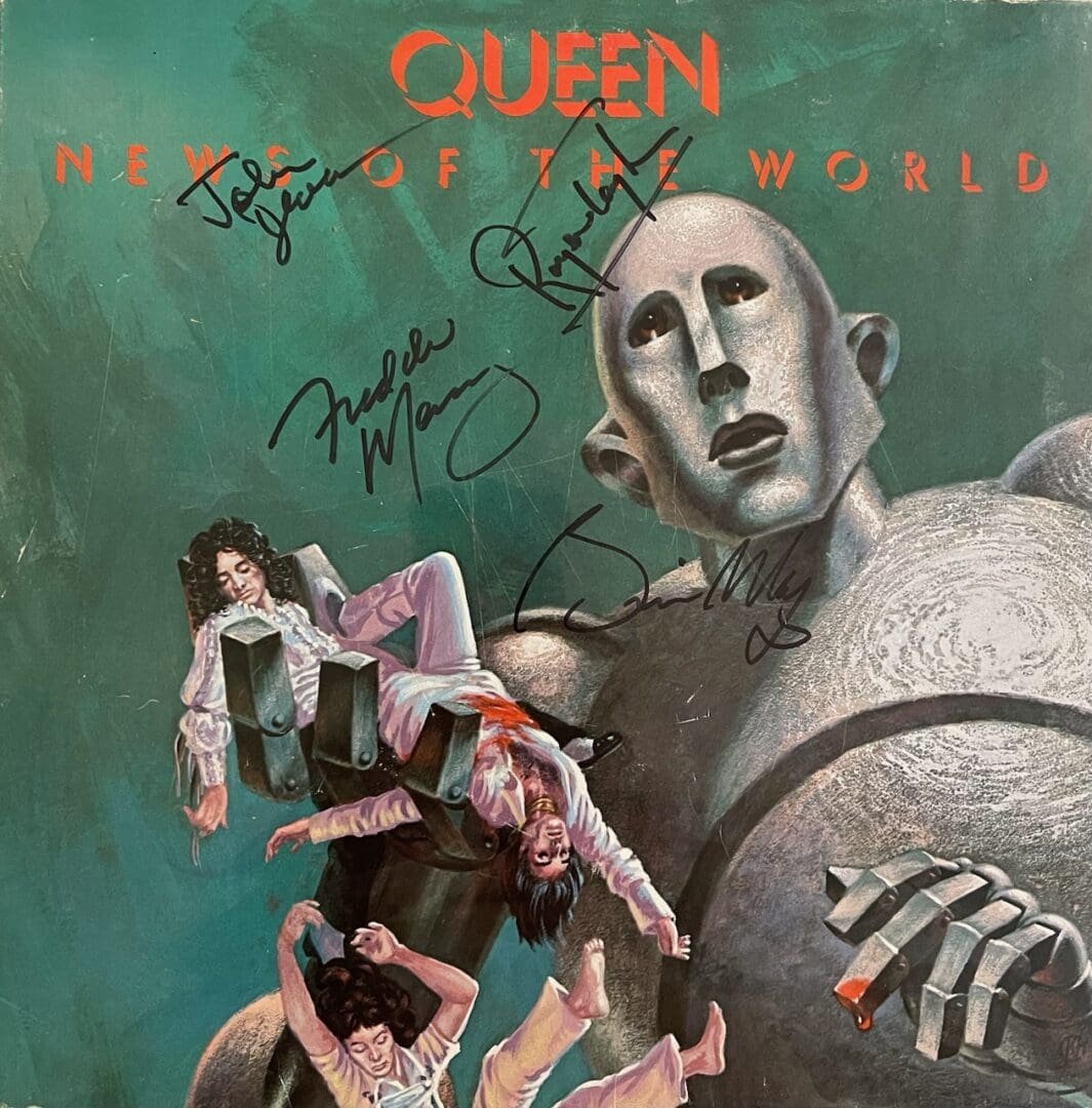 "Queen" Band Autographed Album - News of the World