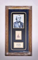 Framed President Andrew Jackson Autographed C.D.V.