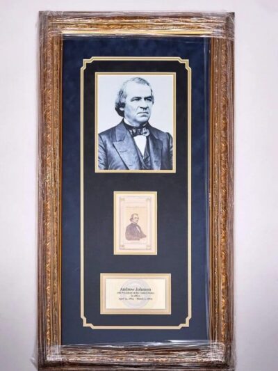 Framed President Andrew Jackson Autographed C.D.V.