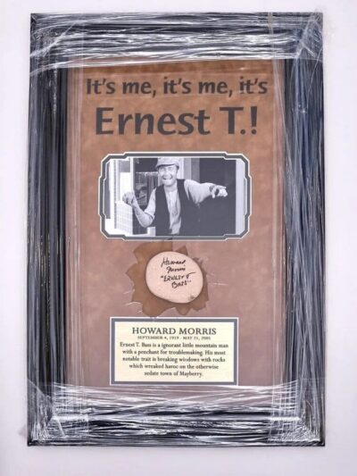 Framed poster of Ernest T. Bass.