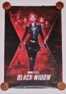 Black Widow movie poster with main character.