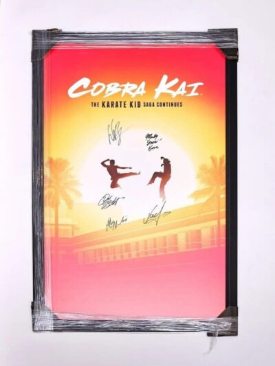 Framed Cobra Kai Cast Signed Show Poster