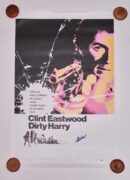 Dirty Harry movie poster with abstract design.