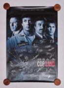 Movie poster for "Cop Land" with signatures.