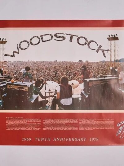 Woodstock 1969 tenth anniversary poster.