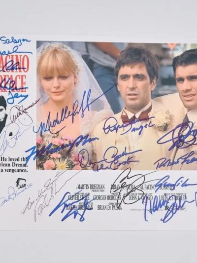 Signed "Scarface" movie poster with cast.
