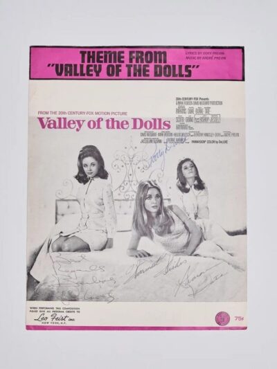 Valley of the Dolls" sheet music cover.
