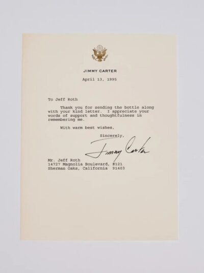 Letter from Jimmy Carter