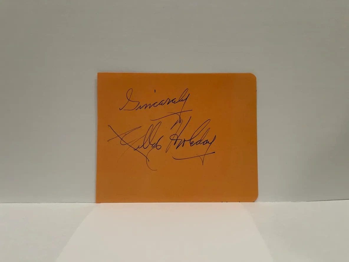 Billie Holiday Signature 5.5x4.5