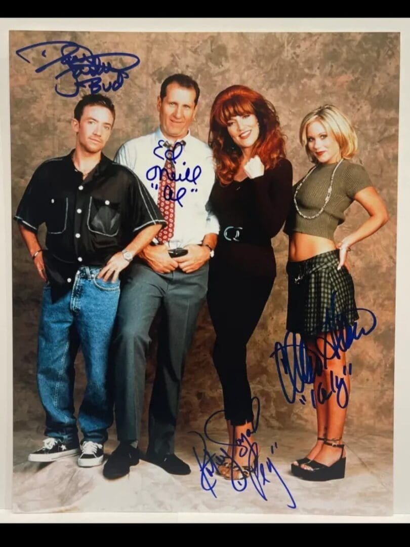 Four people posing