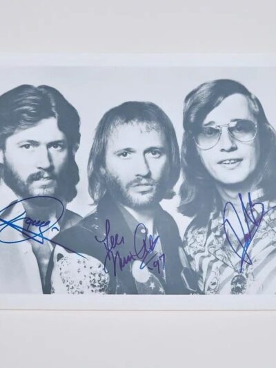 Bee Gees Music Autographed 10x8 Photo