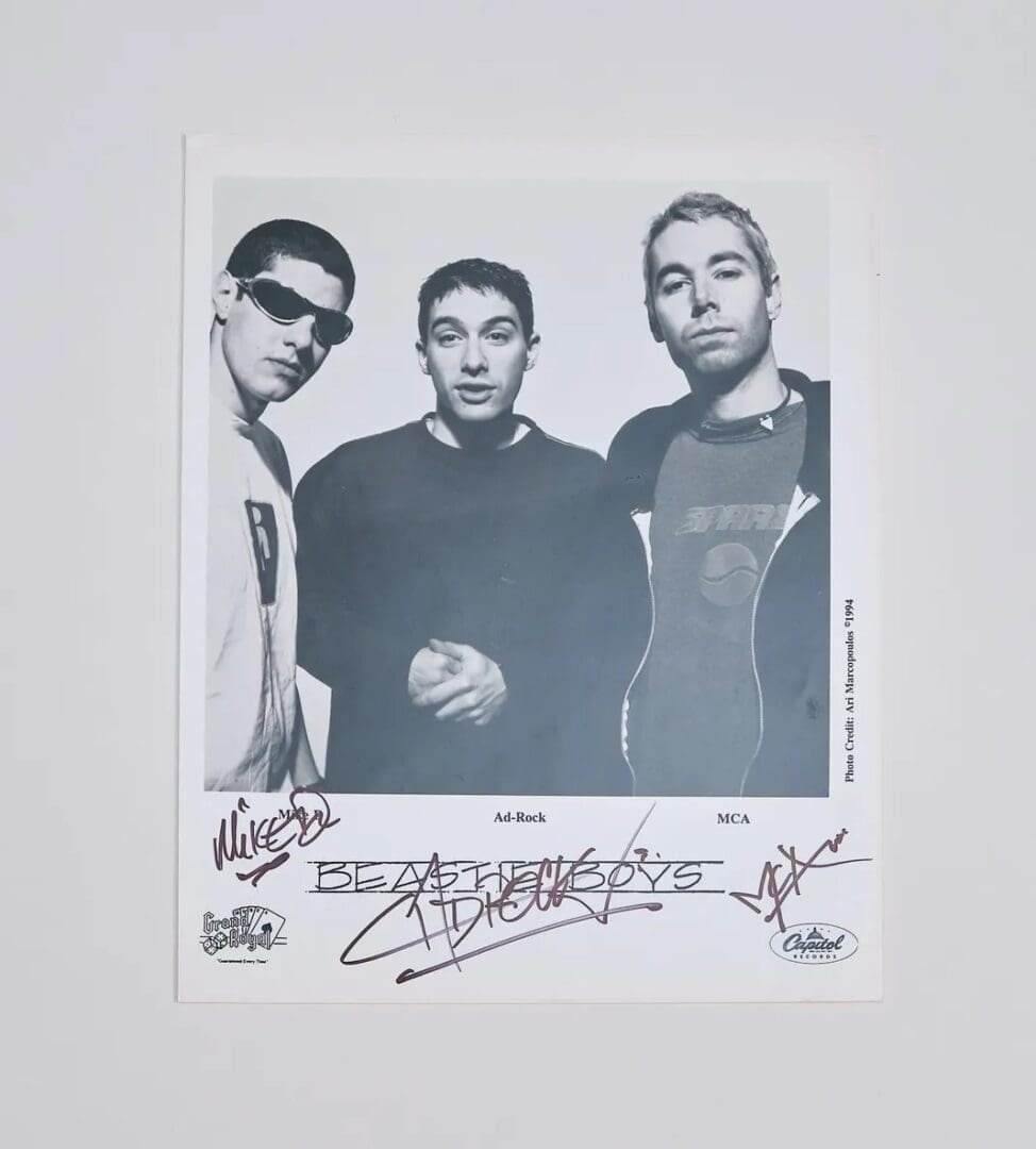 Beastie Boys Autographed Band 8x10 Photo