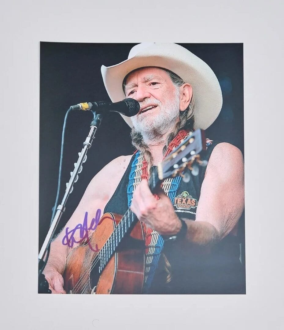 "Willie Nelson" Autographed 8x10 photo