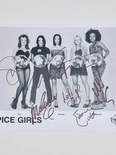 Spice Girls autographed group photo.