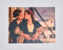 Couple embracing on ship