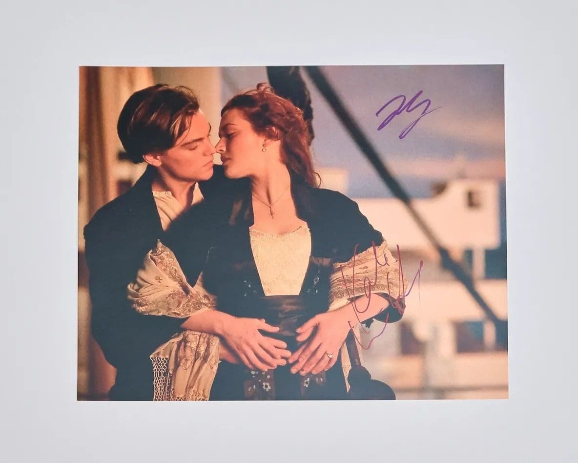 Couple embracing on ship