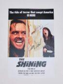 The Shining movie poster with autographs.