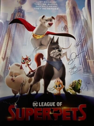 Poster of "DC League of Super-Pets" movie.