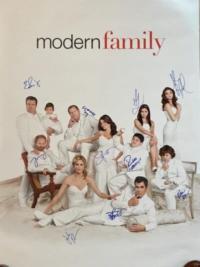 Modern Family Autographed Cast Poster