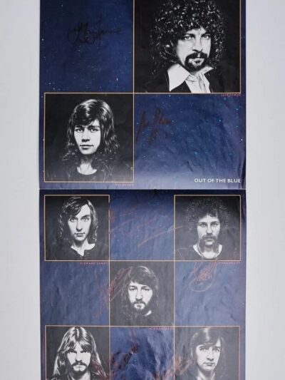 Electric Light Orchestra Band Autographed Album Inner Sleeve Poster