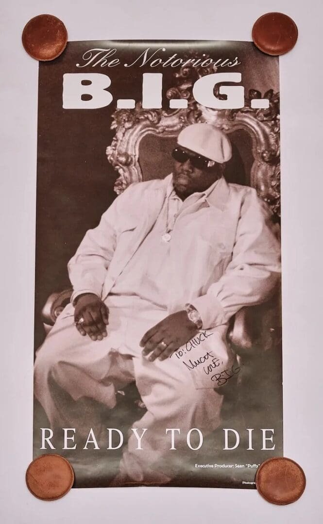 The Notorious B.I.G. Ready to Die poster.