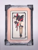 Framed Olivia De Bernardinis Signed Original Artwork 1987