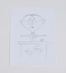 South Park Trey Parker Autographed Sketch Mr.Mackey