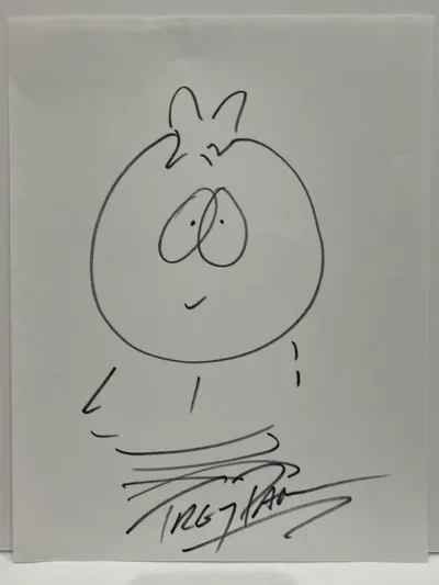 South Park Trey Parker Autographed Sketch Butters
