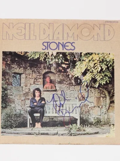 Neil Diamond Signed Album Stones