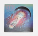 Space-themed album cover with autographs.