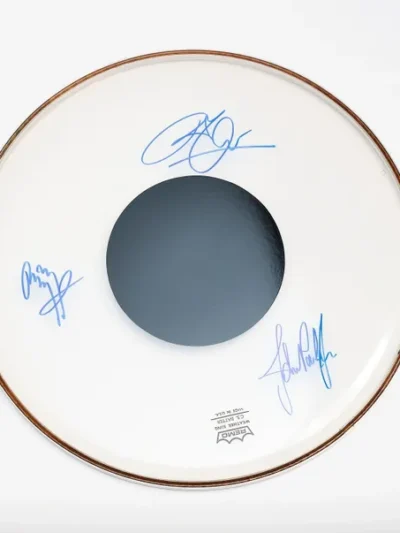 Led Zeppelin Autographed Drum Head